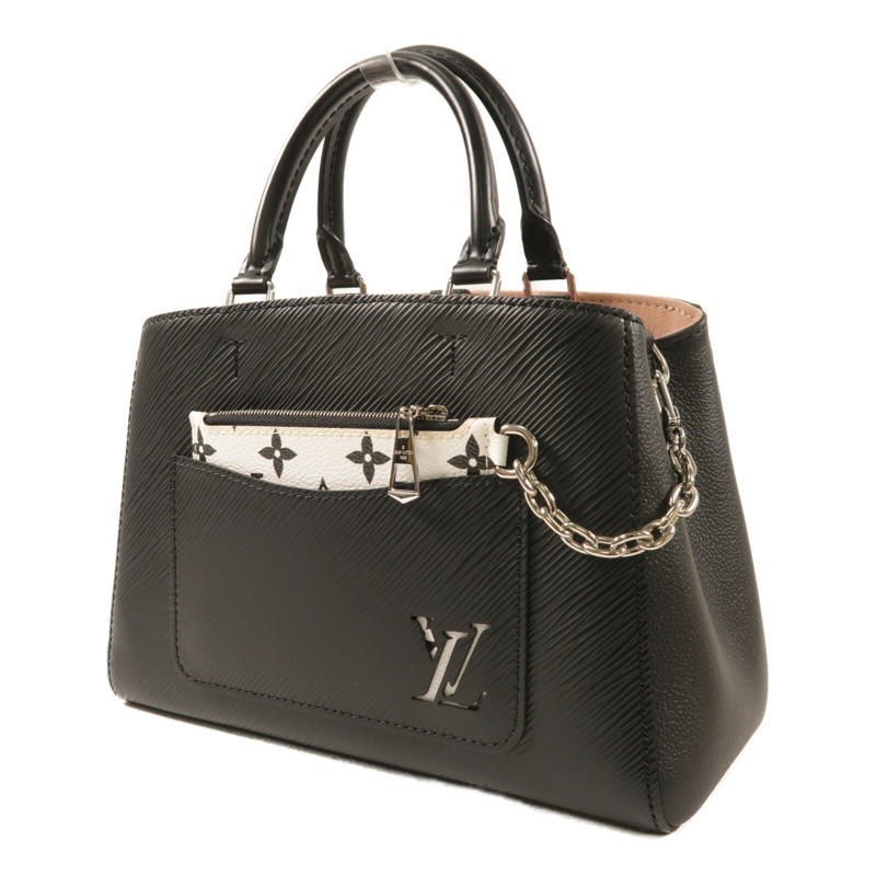 LOUIS VUITTON Epi Marelle銀扣手挽肩背兩用袋-2