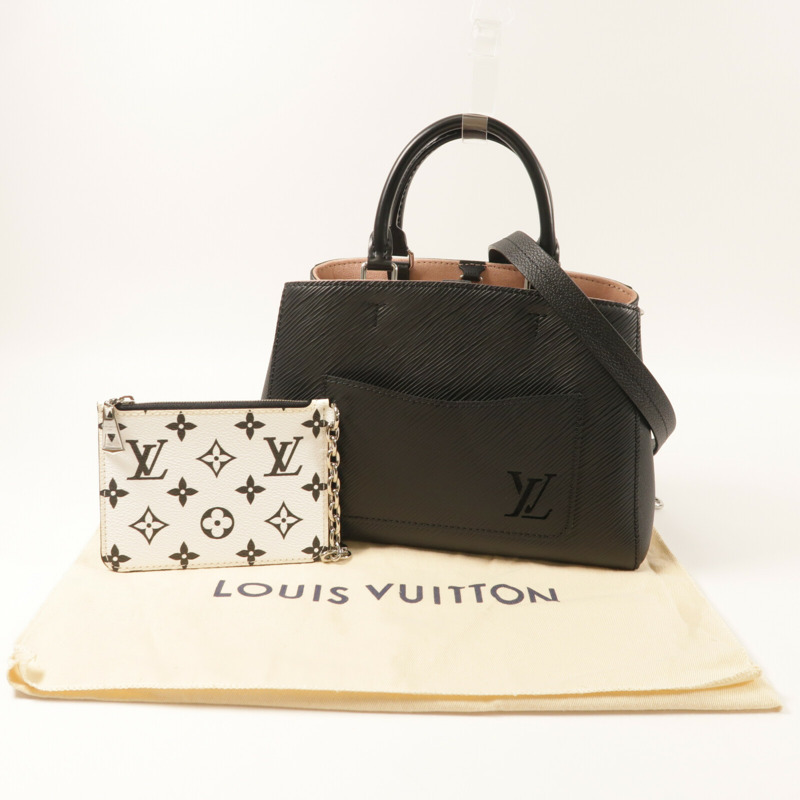 LOUIS VUITTON Epi Marelle銀扣手挽肩背兩用袋-7