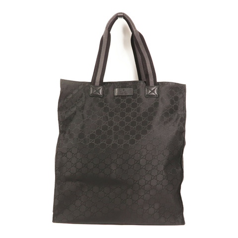 GUCCI 尼龍GG Outlet Tote Bag銀扣手挽袋