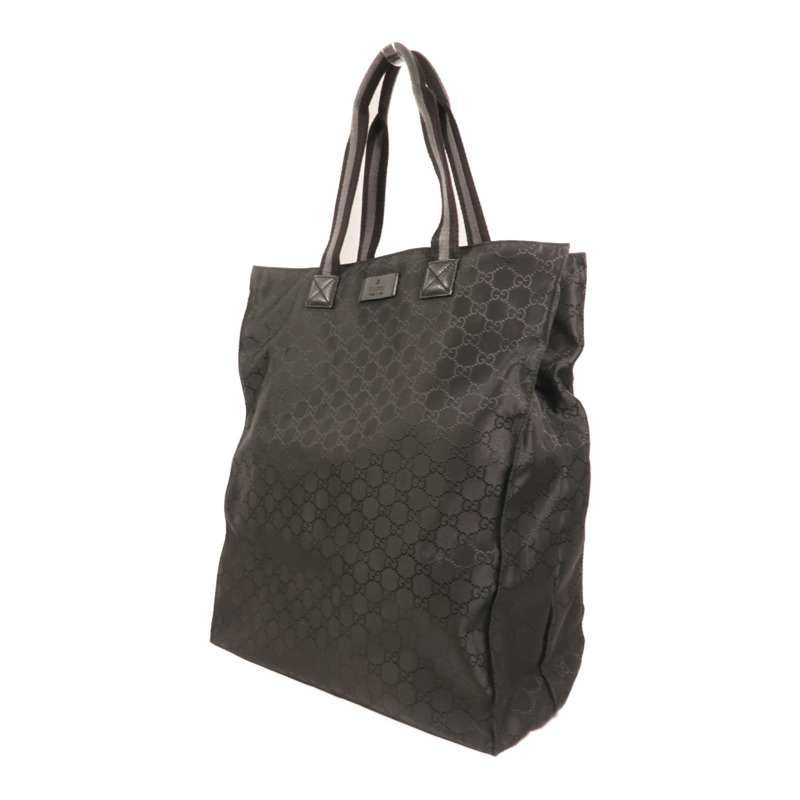 GUCCI 尼龍GG Outlet Tote Bag銀扣手挽袋-2