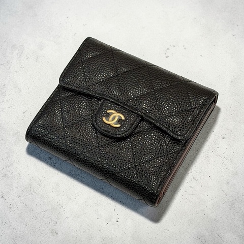 莉亞精品♡ Chanel AP0231 經典三折短夾 二手