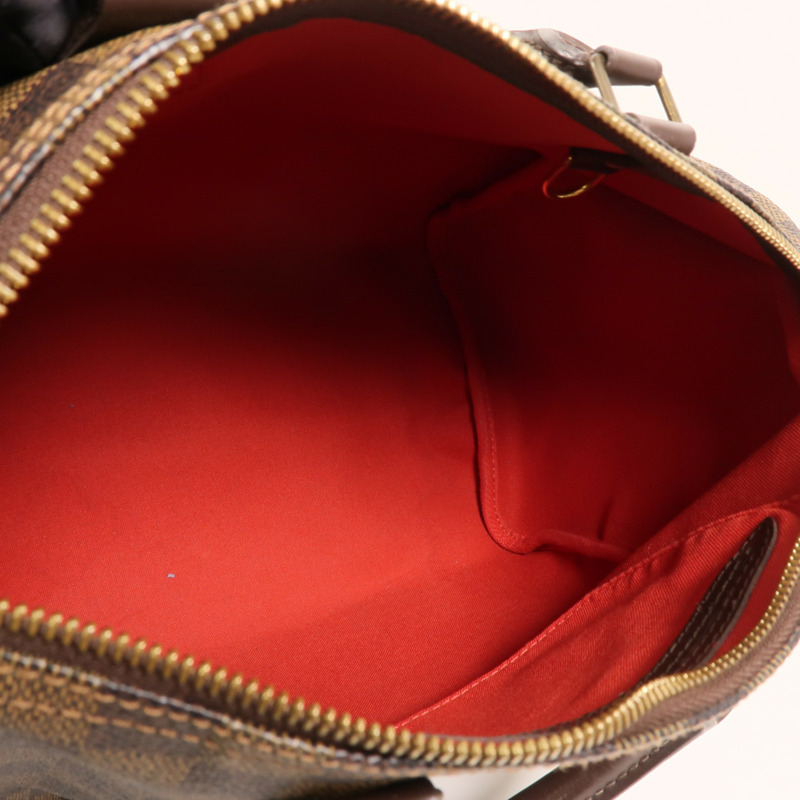 LOUIS VUITTON Damier Speedy 30金扣手挽袋-4