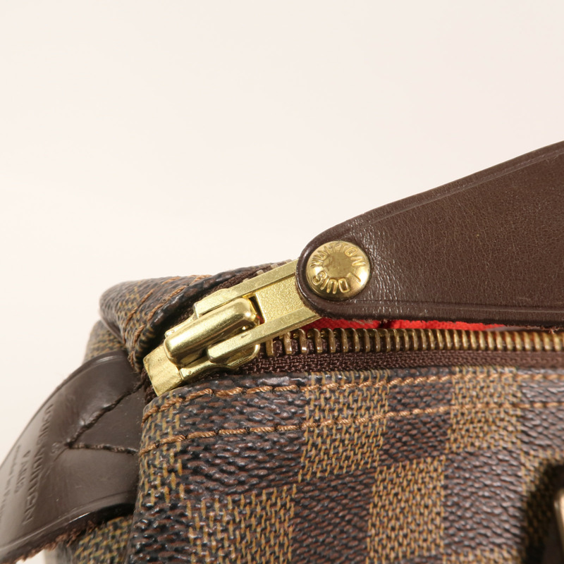 LOUIS VUITTON Damier Speedy 30金扣手挽袋-12