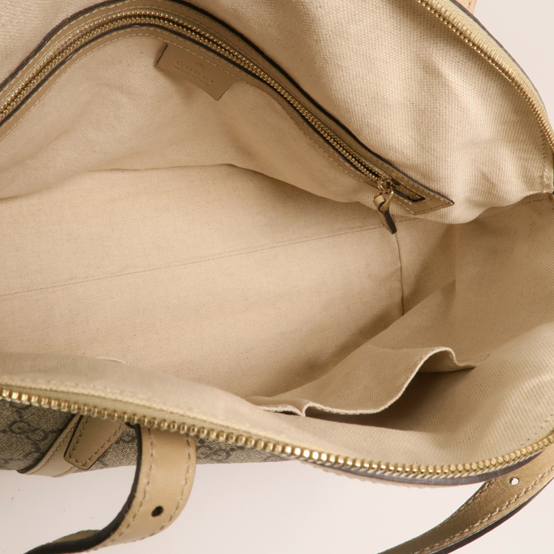 GUCCI 塗層帆布Nice Dome金扣手挽肩背兩用袋-4