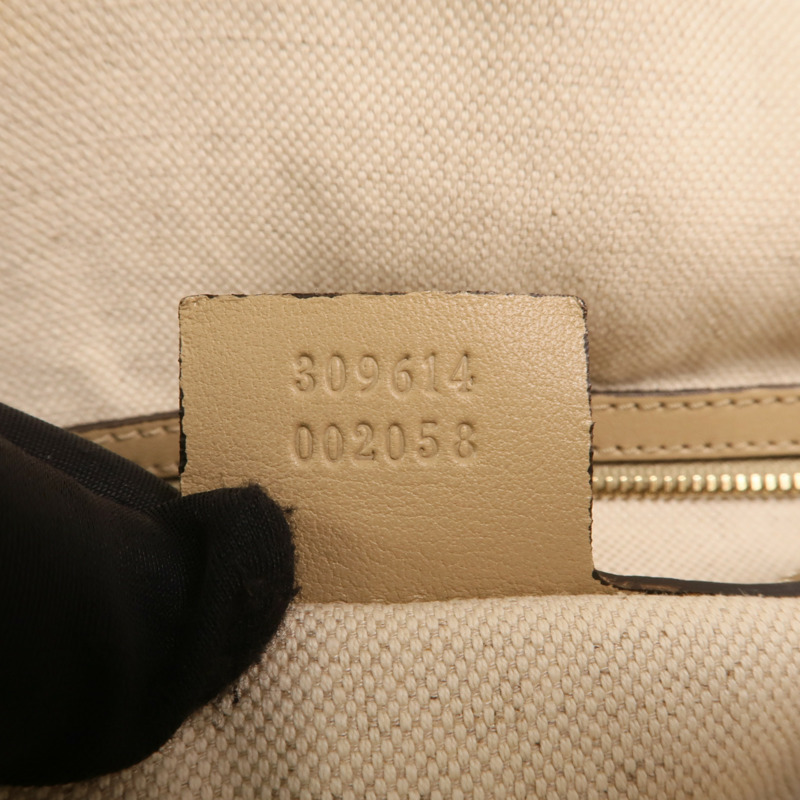 GUCCI 塗層帆布Nice Dome金扣手挽肩背兩用袋-6