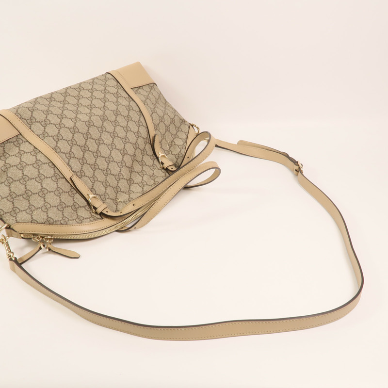 GUCCI 塗層帆布Nice Dome金扣手挽肩背兩用袋-7