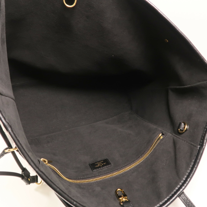 LOUIS VUITTON Monogram Empreinte Neverfull MM金扣手挽袋-4