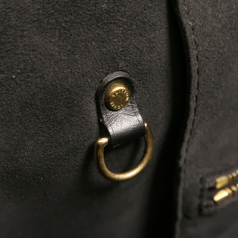 LOUIS VUITTON Monogram Empreinte Neverfull MM金扣手挽袋-13