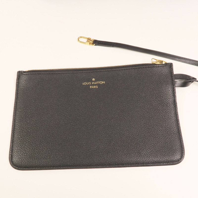 LOUIS VUITTON Monogram Empreinte Neverfull MM金扣手挽袋-14