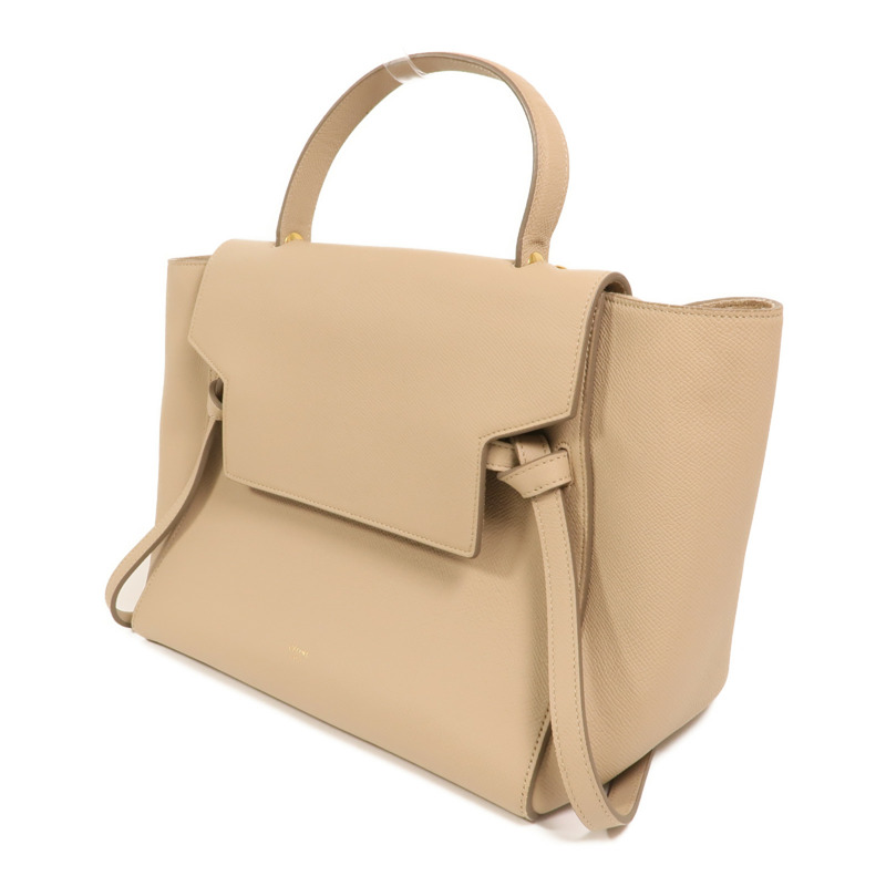 CELINE 牛皮皮革Micro Belt Bag金扣手挽肩背兩用袋-2