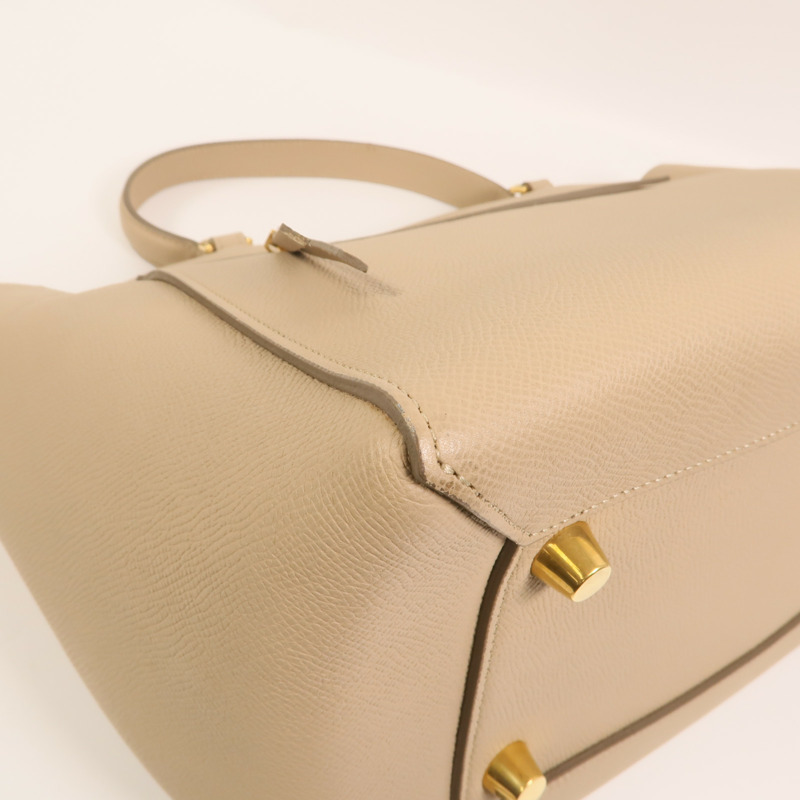 CELINE 牛皮皮革Micro Belt Bag金扣手挽肩背兩用袋-11