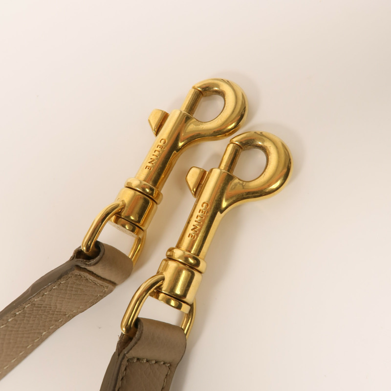 CELINE 牛皮皮革Micro Belt Bag金扣手挽肩背兩用袋-12