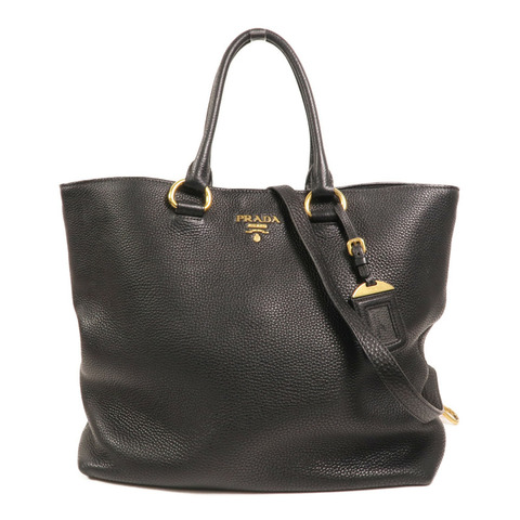 PRADA 牛皮皮革Vitello Phoenix金扣手挽肩背兩用袋