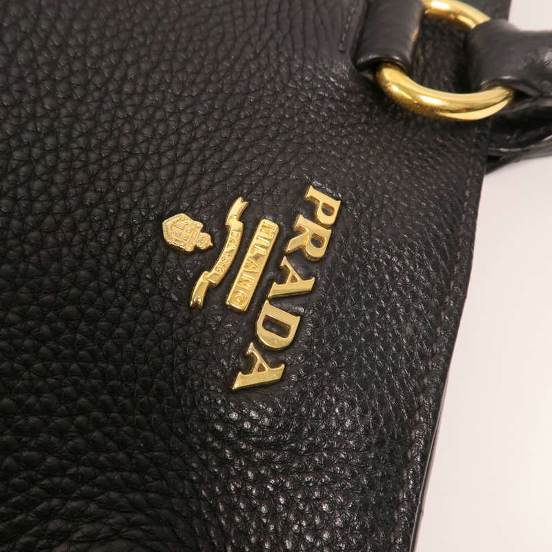 PRADA 牛皮皮革Vitello Phoenix金扣手挽肩背兩用袋-12