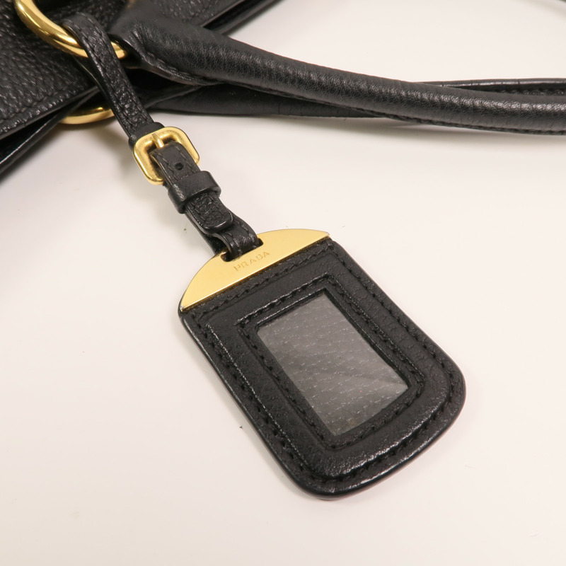 PRADA 牛皮皮革Vitello Phoenix金扣手挽肩背兩用袋-13