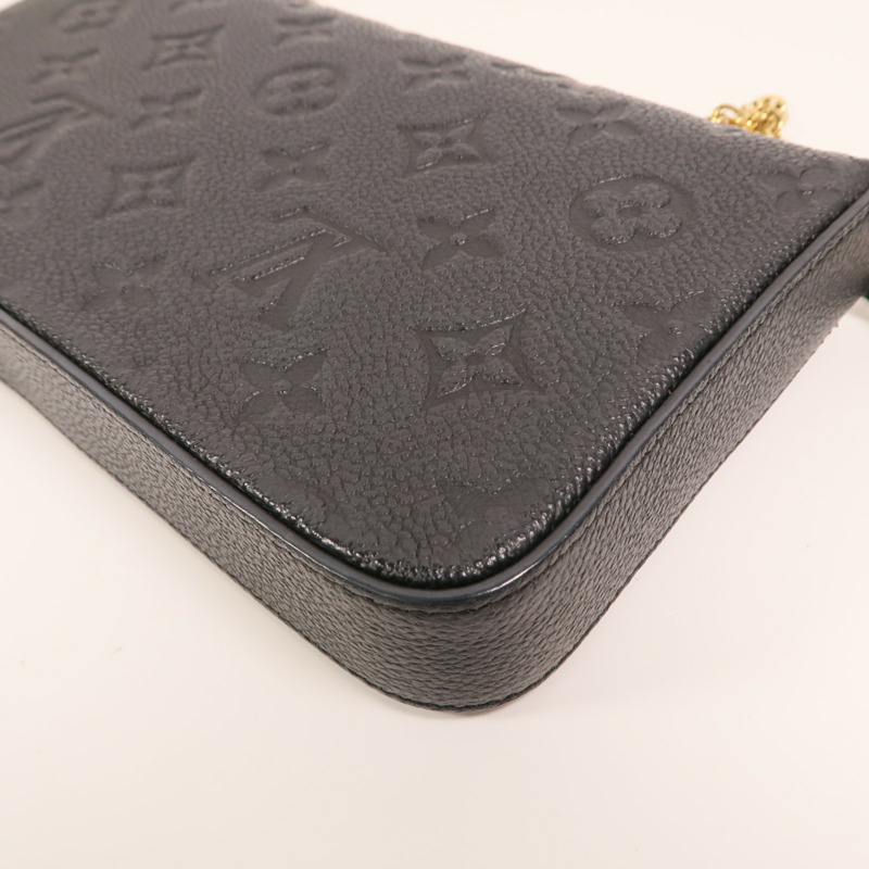 LOUIS VUITTON Monogram Empreinte Felicie Pochette 金扣鏈帶肩背袋-12