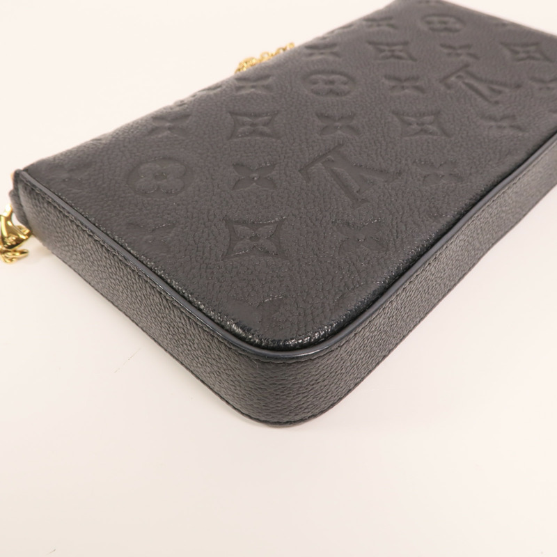 LOUIS VUITTON Monogram Empreinte Felicie Pochette 金扣鏈帶肩背袋-13