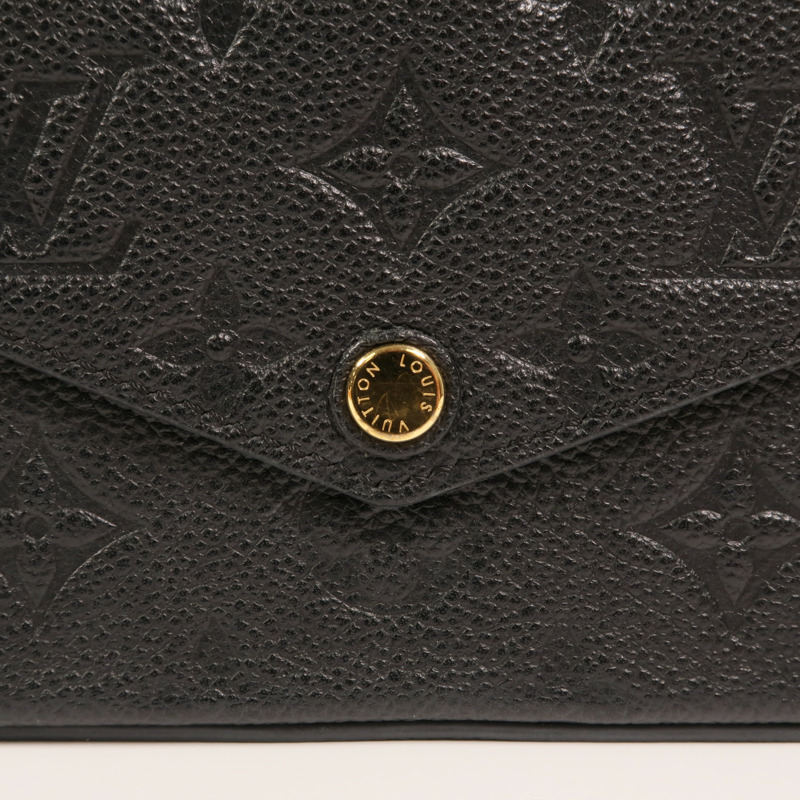LOUIS VUITTON Monogram Empreinte Felicie Pochette 金扣鏈帶肩背袋-14