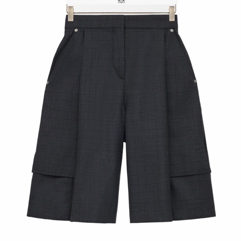 Loewe 女士 羊毛工裝短褲36F 40F FR-32 FR-34 FR-36 FR-38 FR-40碼