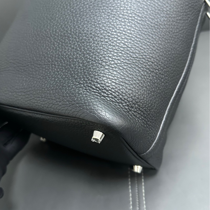 Hermes Picotin 18 黑銀 菜籃子-9