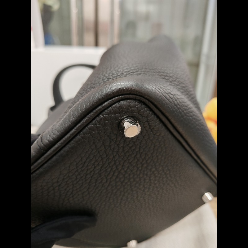 Hermes Picotin 18 黑銀 菜籃子-8