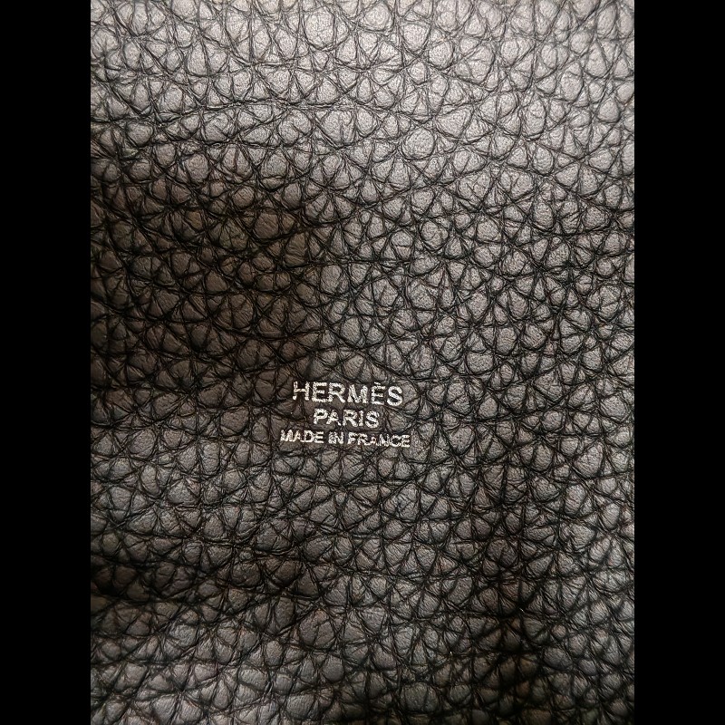 Hermes Picotin 18 黑銀 菜籃子-15