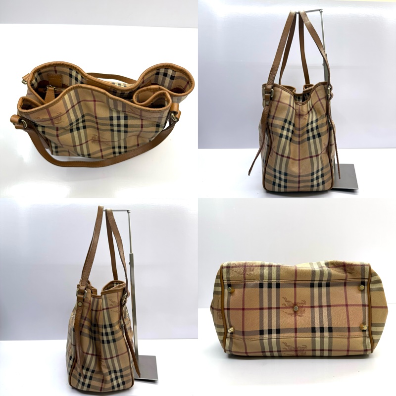 BURBERRY 巴寶莉 經典PVC格紋肩背包 LONDON PVC TOTE NOVA CHECK-2