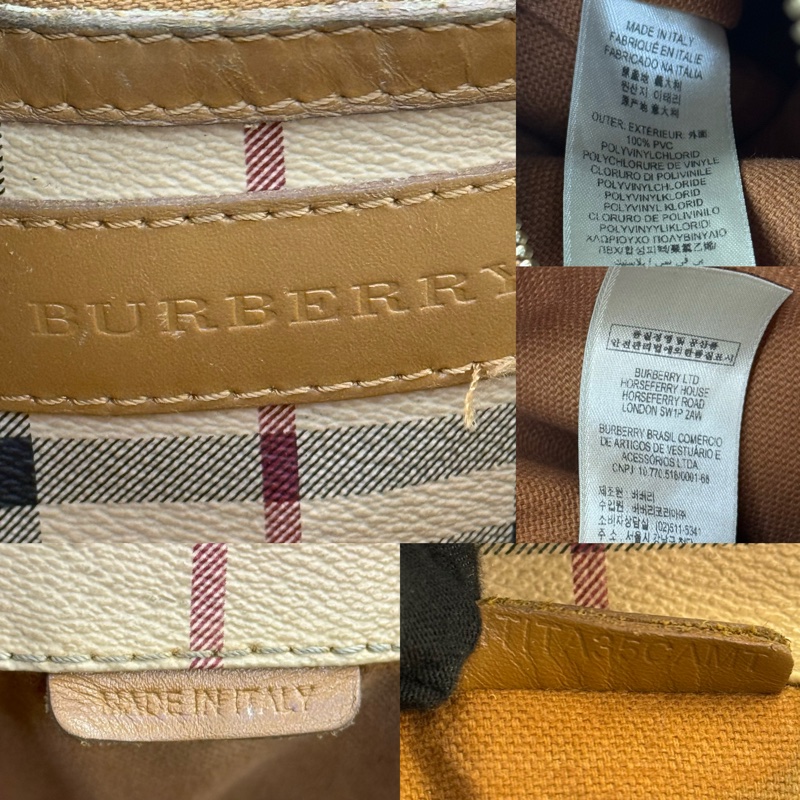 BURBERRY 巴寶莉 經典PVC格紋肩背包 LONDON PVC TOTE NOVA CHECK-6