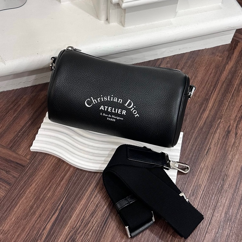 DIOR  黑圓筒包-6