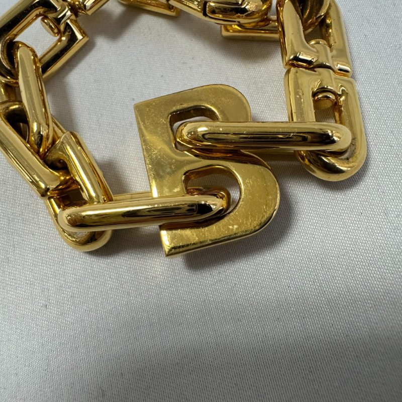 🎉盒、防塵套 穿搭必入 BALENCIAGA 金色字母手環-10