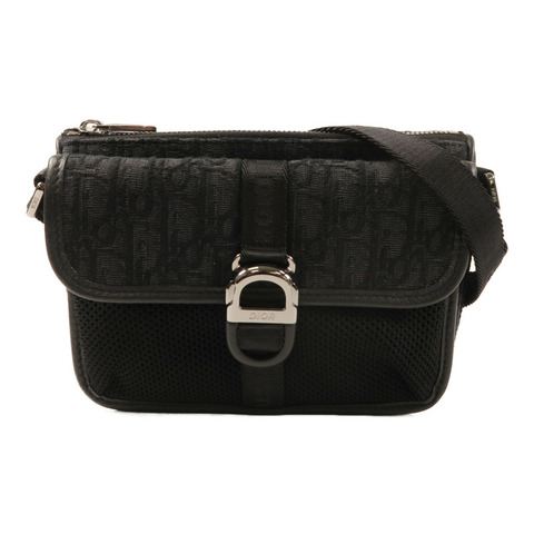 Dior 帆布Mini Dior 8銀扣肩背袋