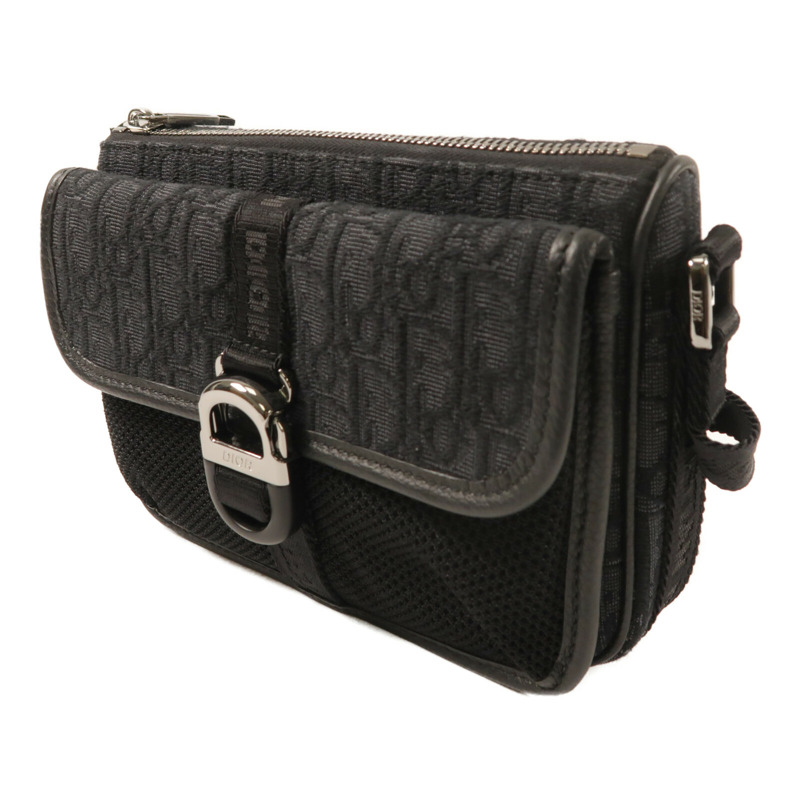 Dior 帆布Mini Dior 8銀扣肩背袋-2