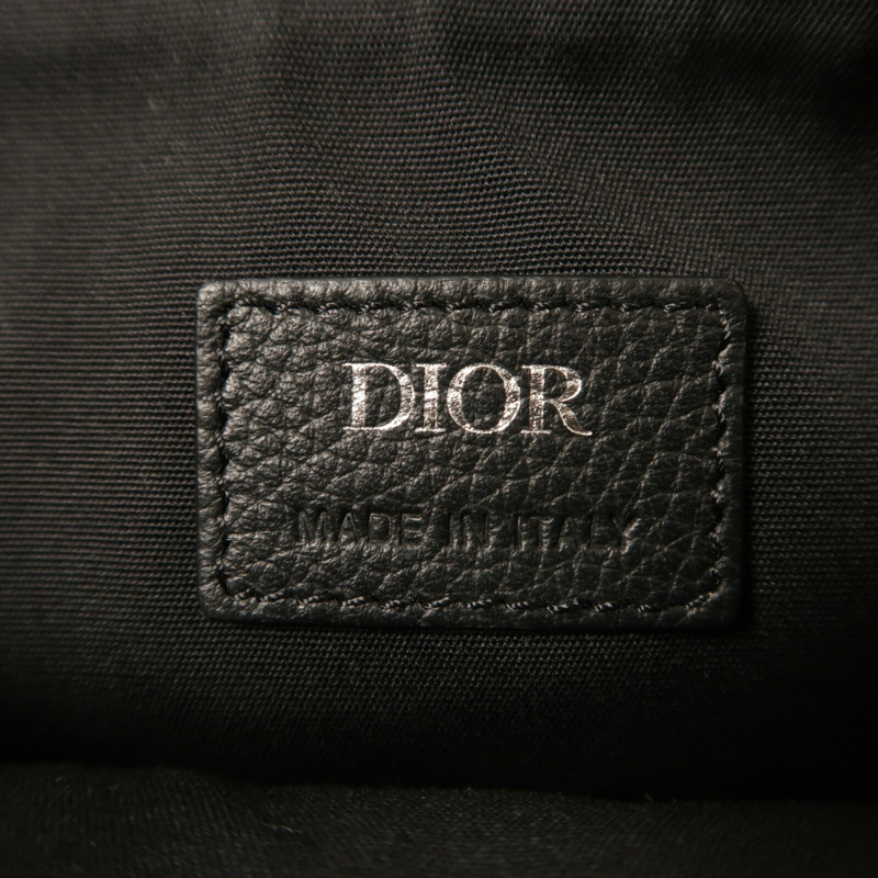 Dior 帆布Mini Dior 8銀扣肩背袋-5