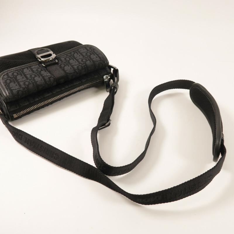 Dior 帆布Mini Dior 8銀扣肩背袋-7