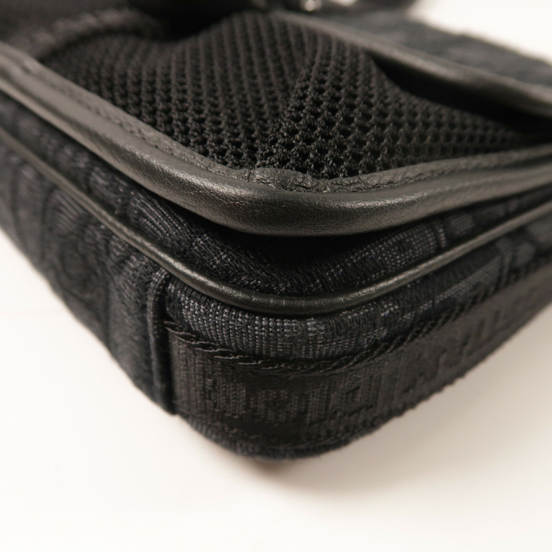 Dior 帆布Mini Dior 8銀扣肩背袋-10