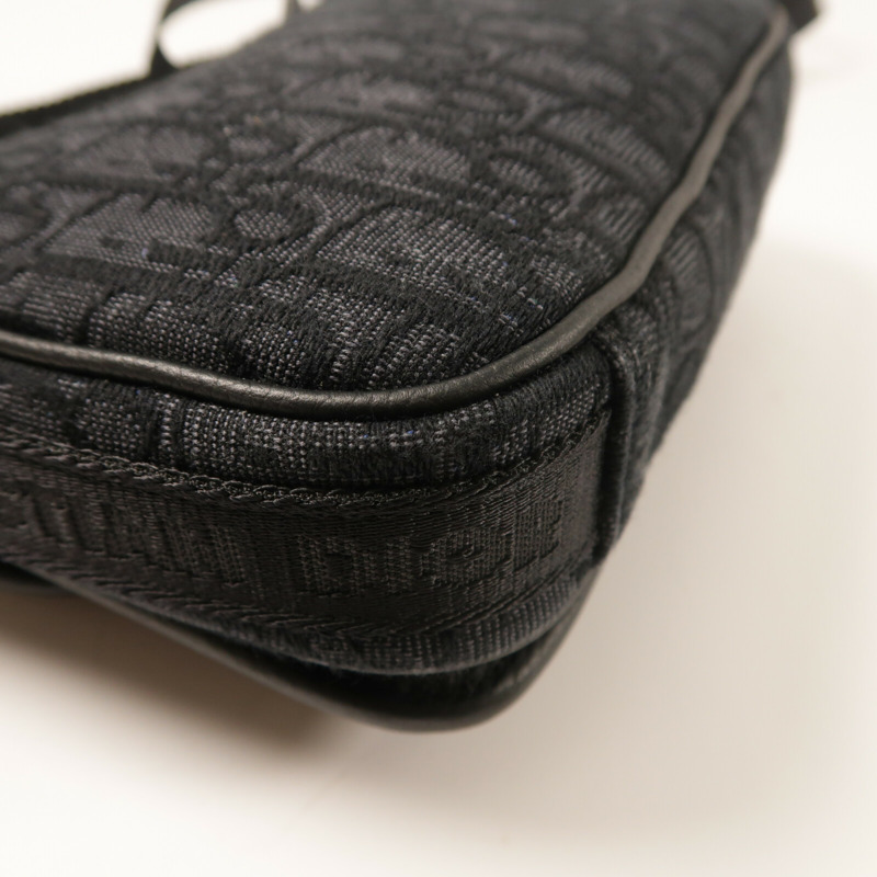 Dior 帆布Mini Dior 8銀扣肩背袋-11