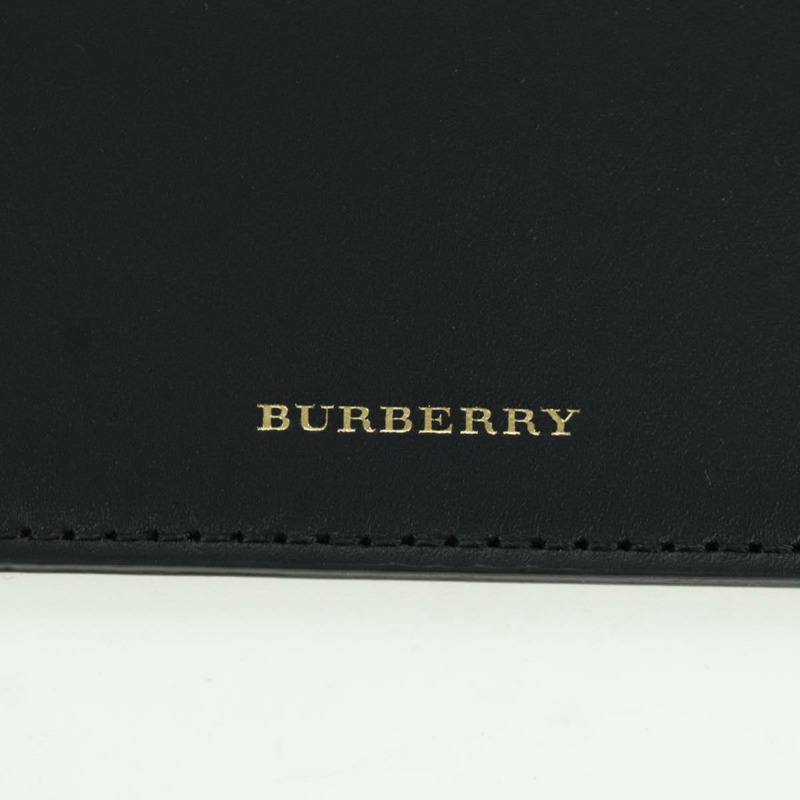 【日本直送】BURBERRY 水桶單肩包 皮革 黑色 金色 正品 am10807V-21