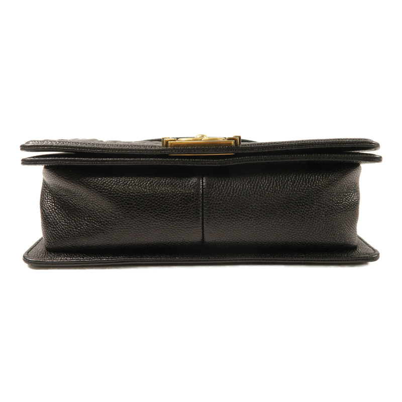 CHANEL 牛皮皮革Boy 25金扣肩背袋-3