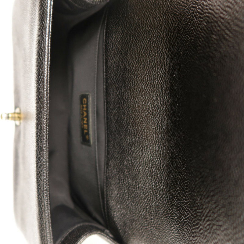 CHANEL 牛皮皮革Boy 25金扣肩背袋-4