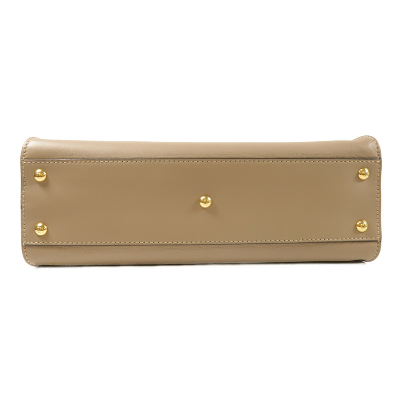 FENDI 牛皮皮革Peekaboo Medium金扣手挽肩背兩用袋-3