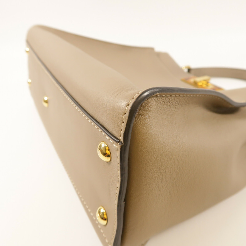 FENDI 牛皮皮革Peekaboo Medium金扣手挽肩背兩用袋-13
