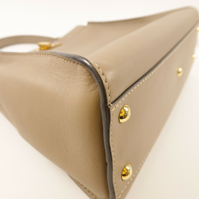 FENDI 牛皮皮革Peekaboo Medium金扣手挽肩背兩用袋-14