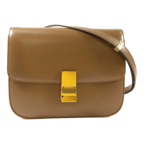 CELINE 牛皮皮革Classic Box金扣肩背袋