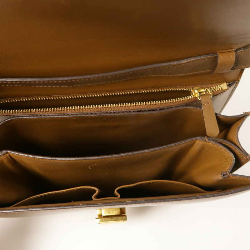 CELINE 牛皮皮革Classic Box金扣肩背袋-4