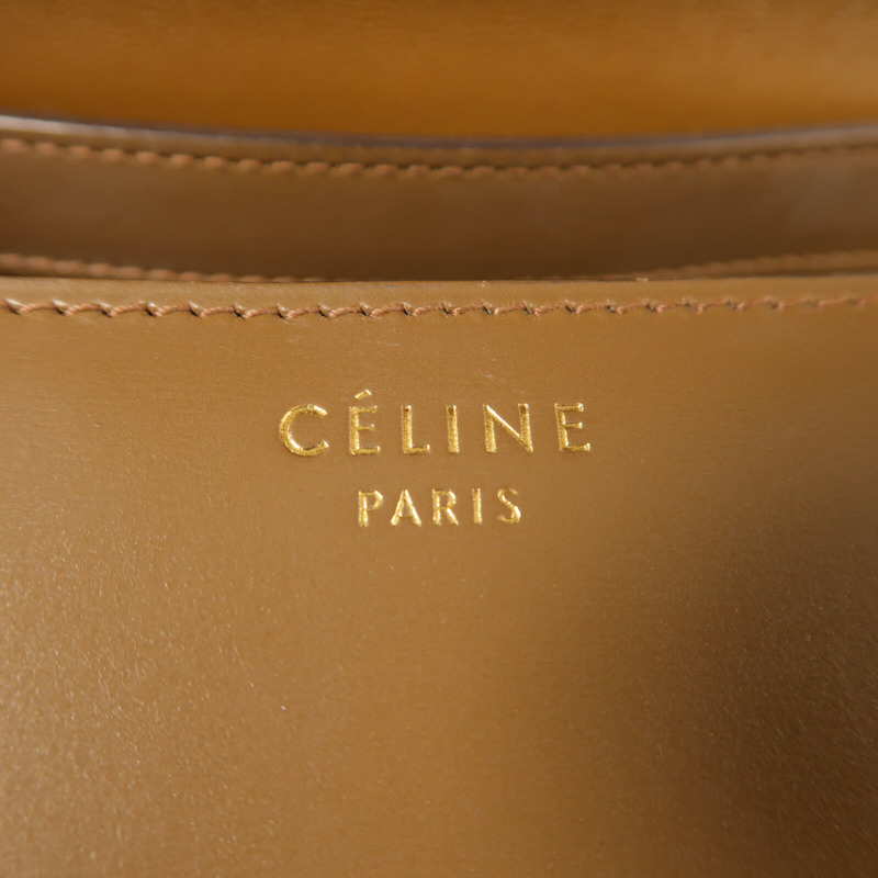 CELINE 牛皮皮革Classic Box金扣肩背袋-5
