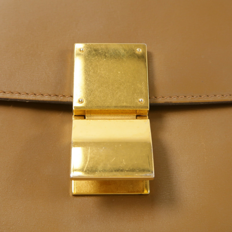 CELINE 牛皮皮革Classic Box金扣肩背袋-7