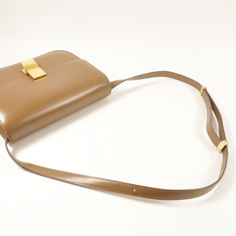 CELINE 牛皮皮革Classic Box金扣肩背袋-8