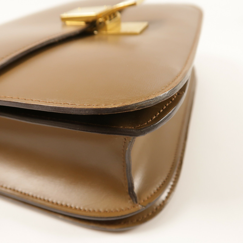 CELINE 牛皮皮革Classic Box金扣肩背袋-9