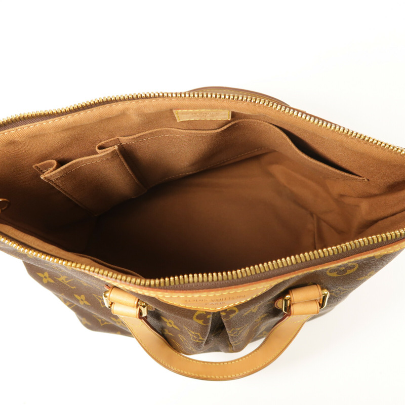 LOUIS VUITTON Monogram Palermo PM金扣手挽肩背兩用袋棕色-4