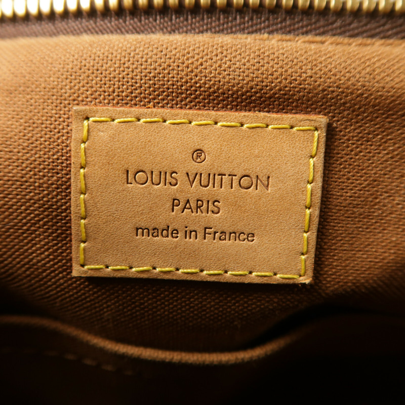 LOUIS VUITTON Monogram Palermo PM金扣手挽肩背兩用袋棕色-5